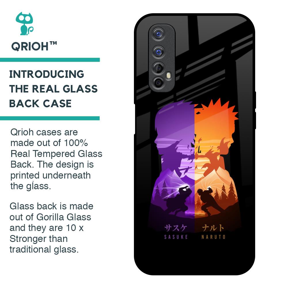 Minimalist Anime Glass Case for Realme 7
