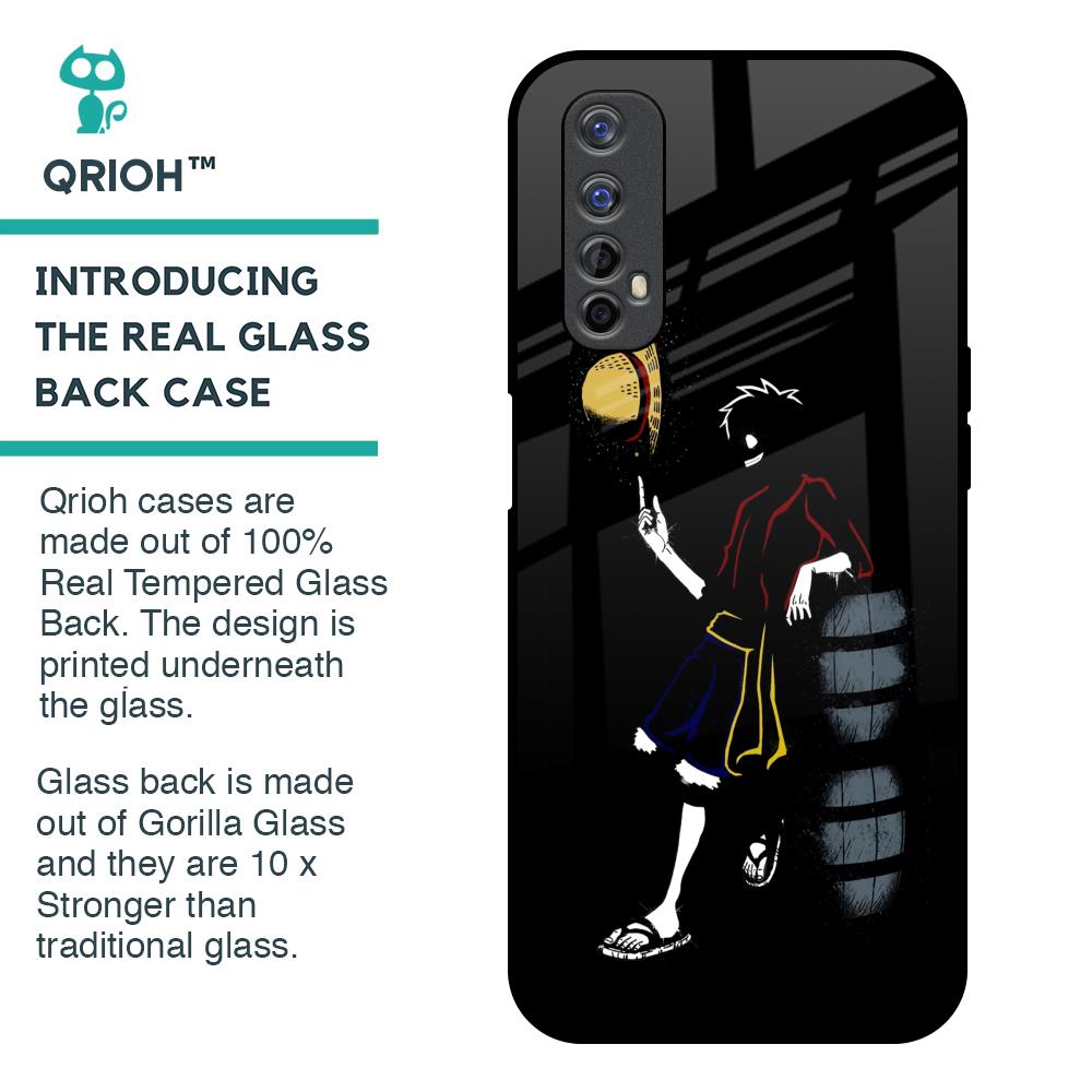Luffy Line Art Glass Case for Realme 7