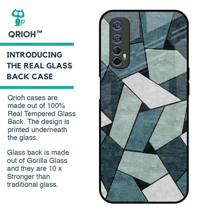 Abstact Tiles Glass Case for Realme 7