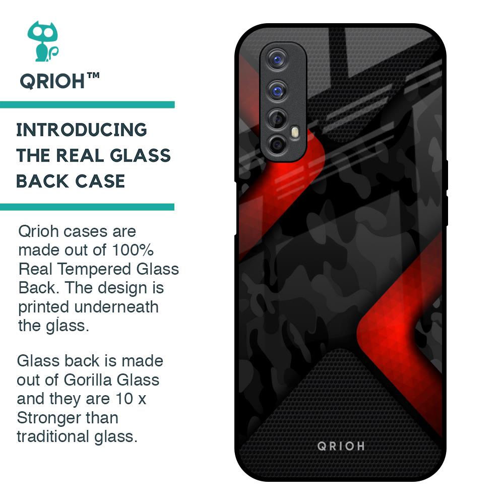 Modern Camo Abstract Glass Case for Realme 7