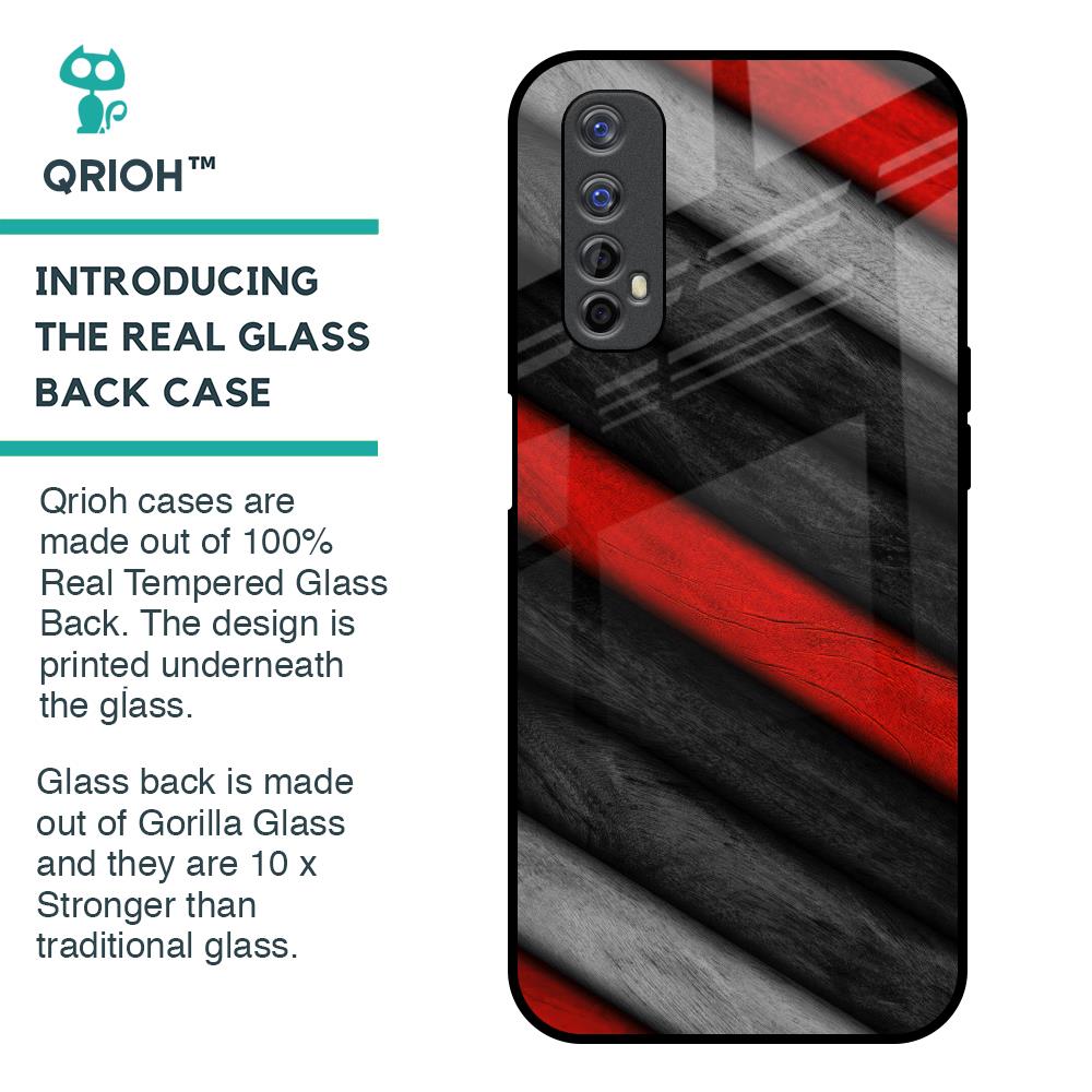 Soft Wooden Texture Glass Case for Realme 7