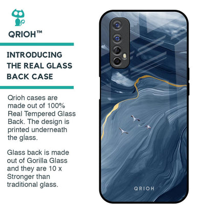 Deep Ocean Marble Glass Case for Realme 7