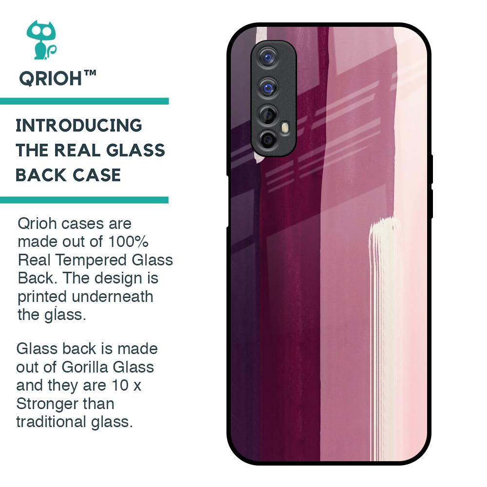 Brush Stroke Art Glass Case for Realme 7