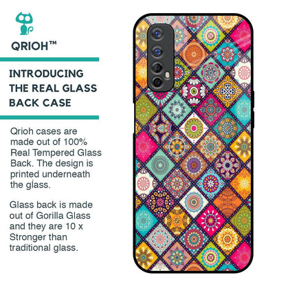 Multicolor Mandala Glass Case for Realme 7