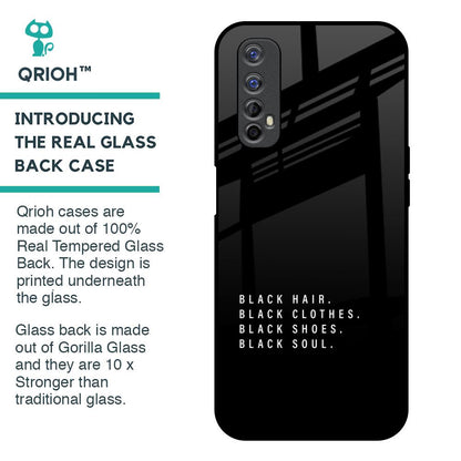 Black Soul Glass Case for Realme 7