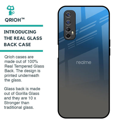 Blue Grey Ombre Glass Case for Realme 7