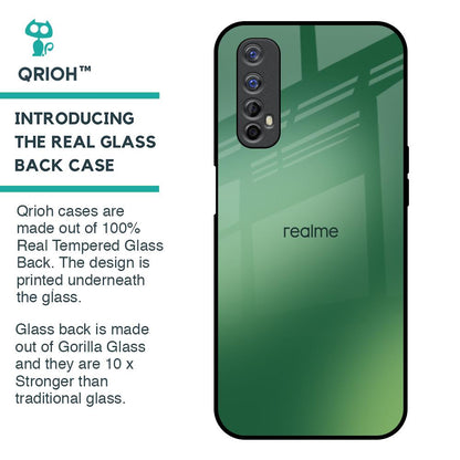 Green Grunge Texture Glass Case for Realme 7