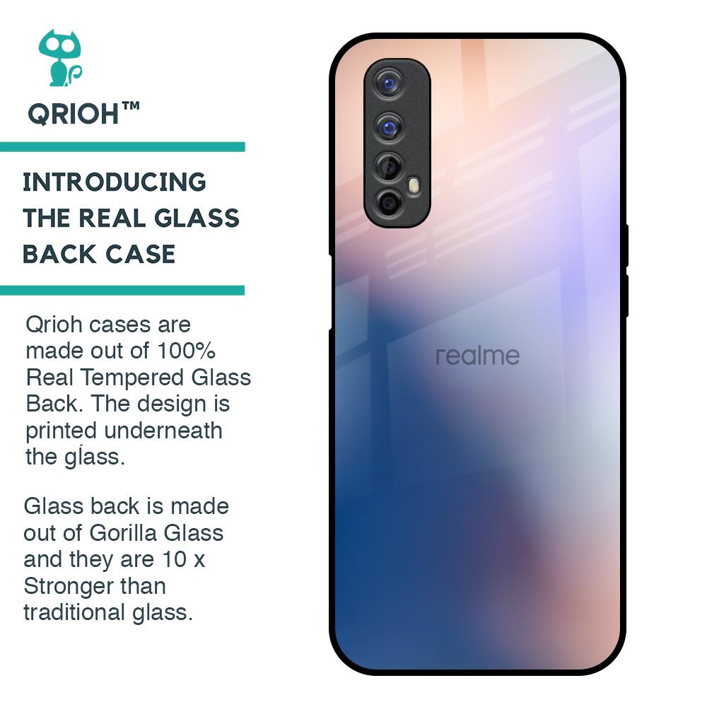 Blue Mauve Gradient Glass Case for Realme 7