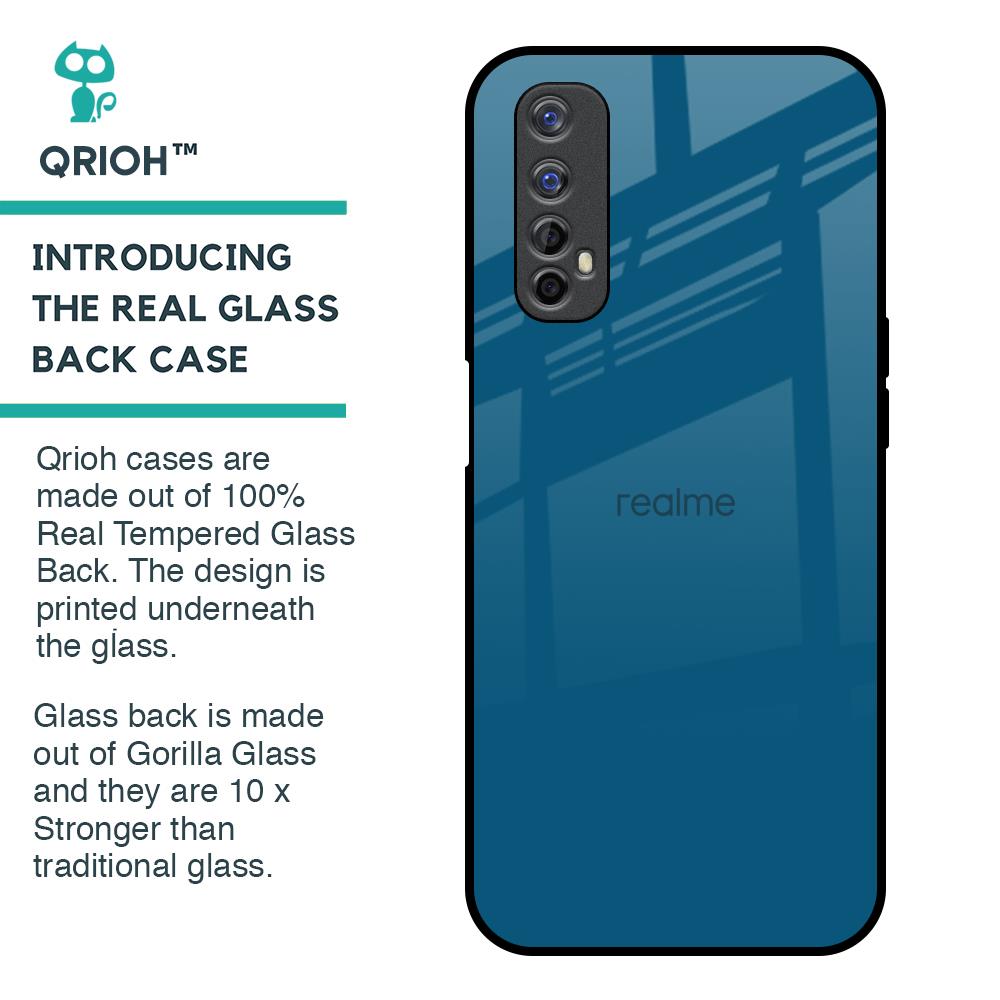 Cobalt Blue Glass Case for Realme 7