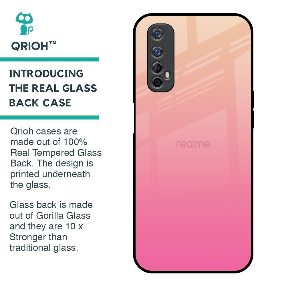Pastel Pink Gradient Glass Case For Realme 7