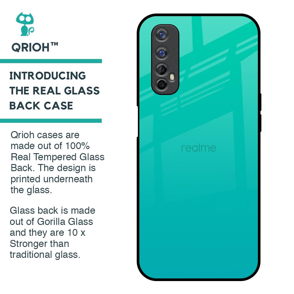 Cuba Blue Glass Case For Realme 7