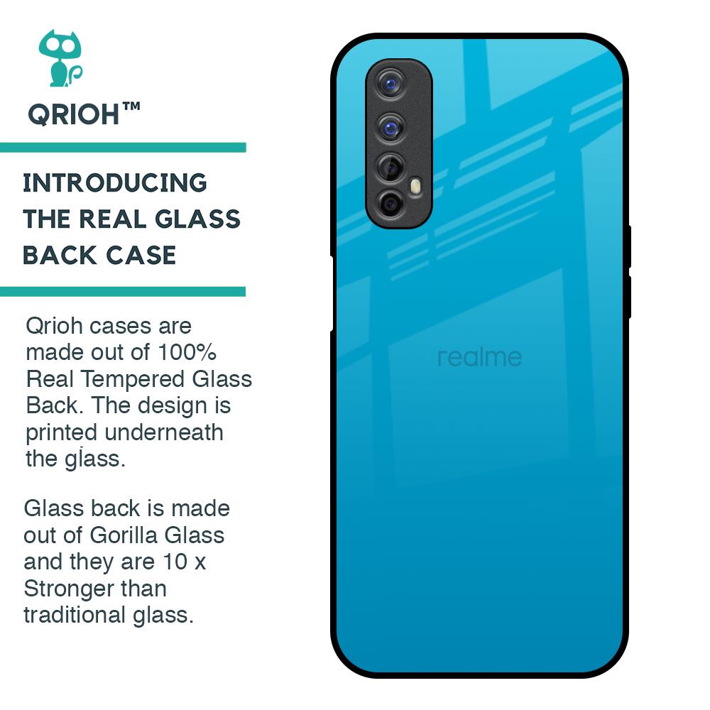 Blue Aqua Glass Case for Realme 7