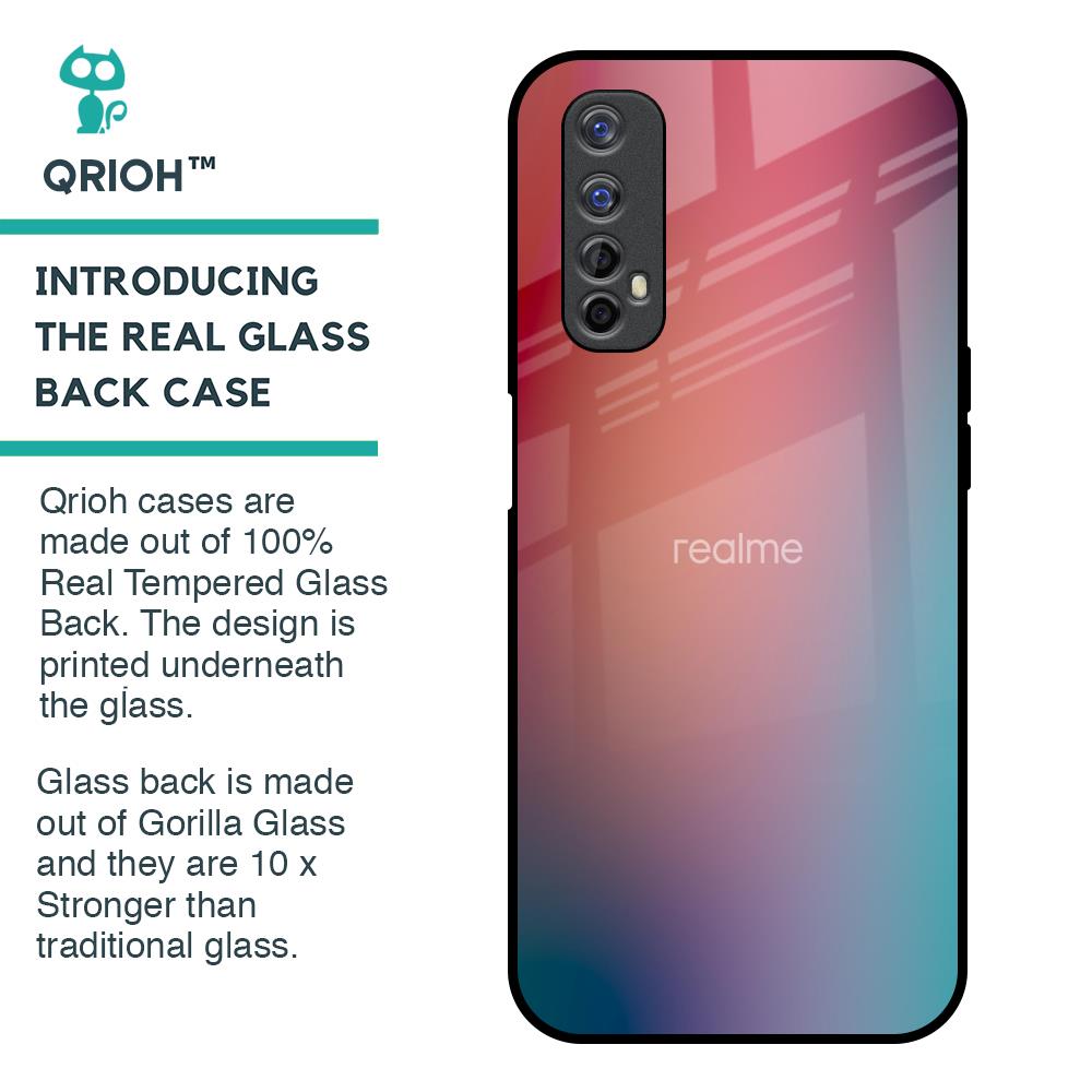 Dusty Multi Gradient Glass Case for Realme 7
