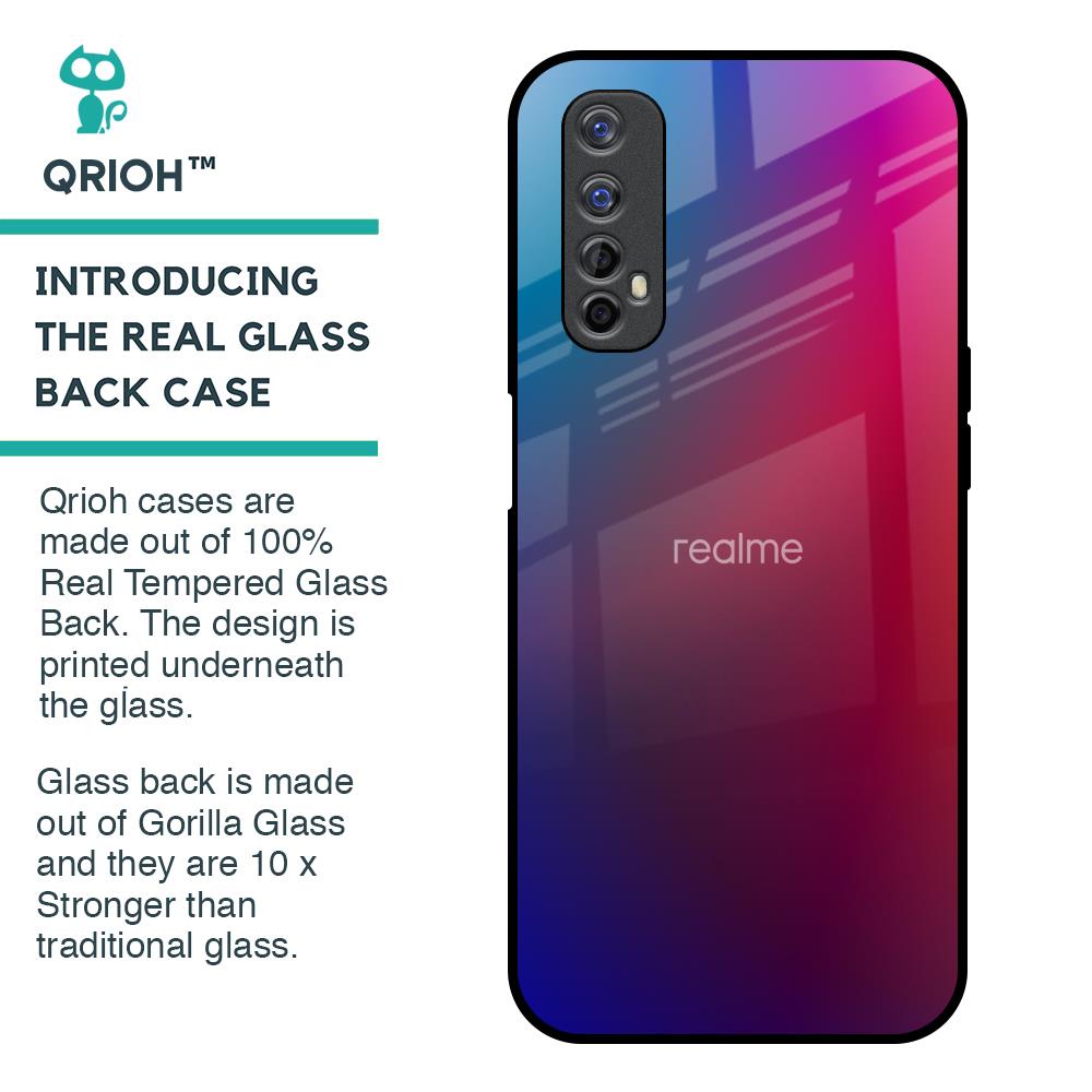 Magical Color Shade Glass Case for Realme 7