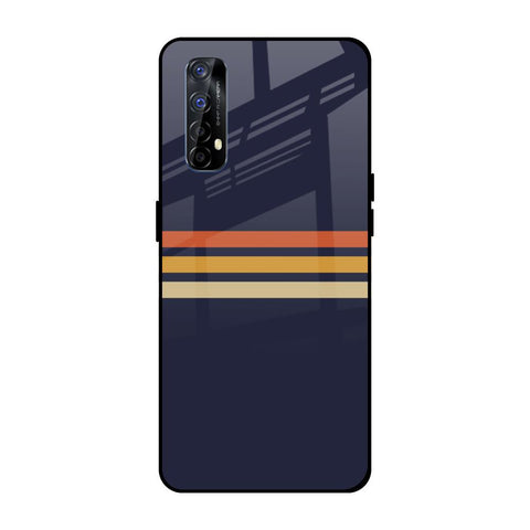 Tricolor Stripes Realme 7 Glass Cases & Covers Online