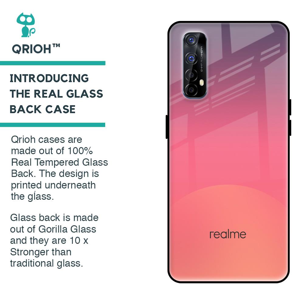 Sunset Orange Glass Case for Realme 7