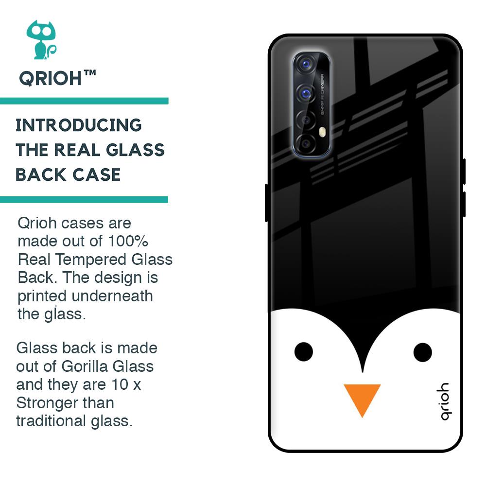 Cute Penguin Glass Case for Realme 7