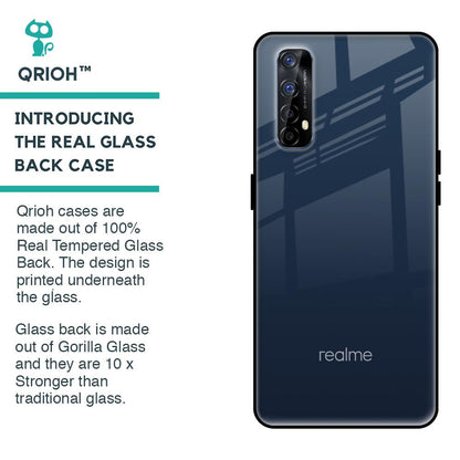 Overshadow Blue Glass Case For Realme 7