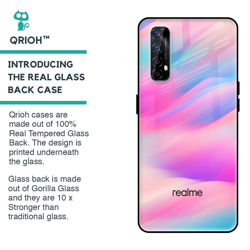 Colorful Waves Glass case for Realme 7