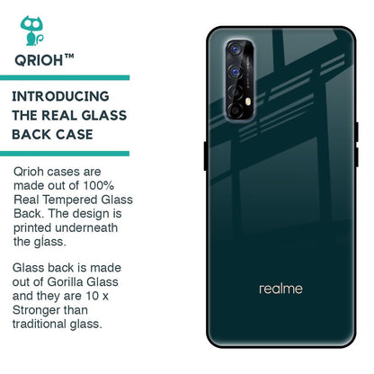 Hunter Green Glass Case For Realme 7