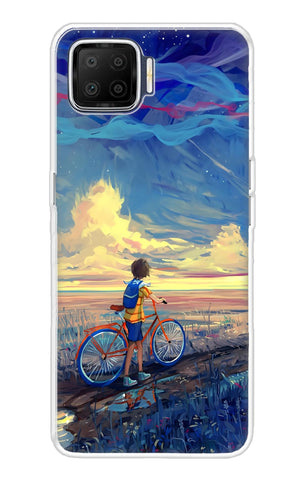 Riding Bicycle to Dreamland Oppo F17 Back Cover