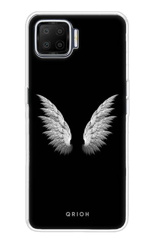 White Angel Wings Oppo F17 Back Cover