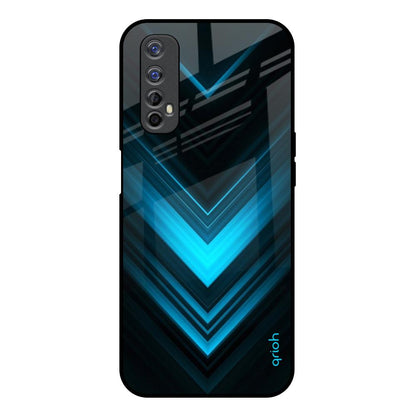 Vertical Blue Arrow Realme Narzo 20 Pro Glass Back Cover Online