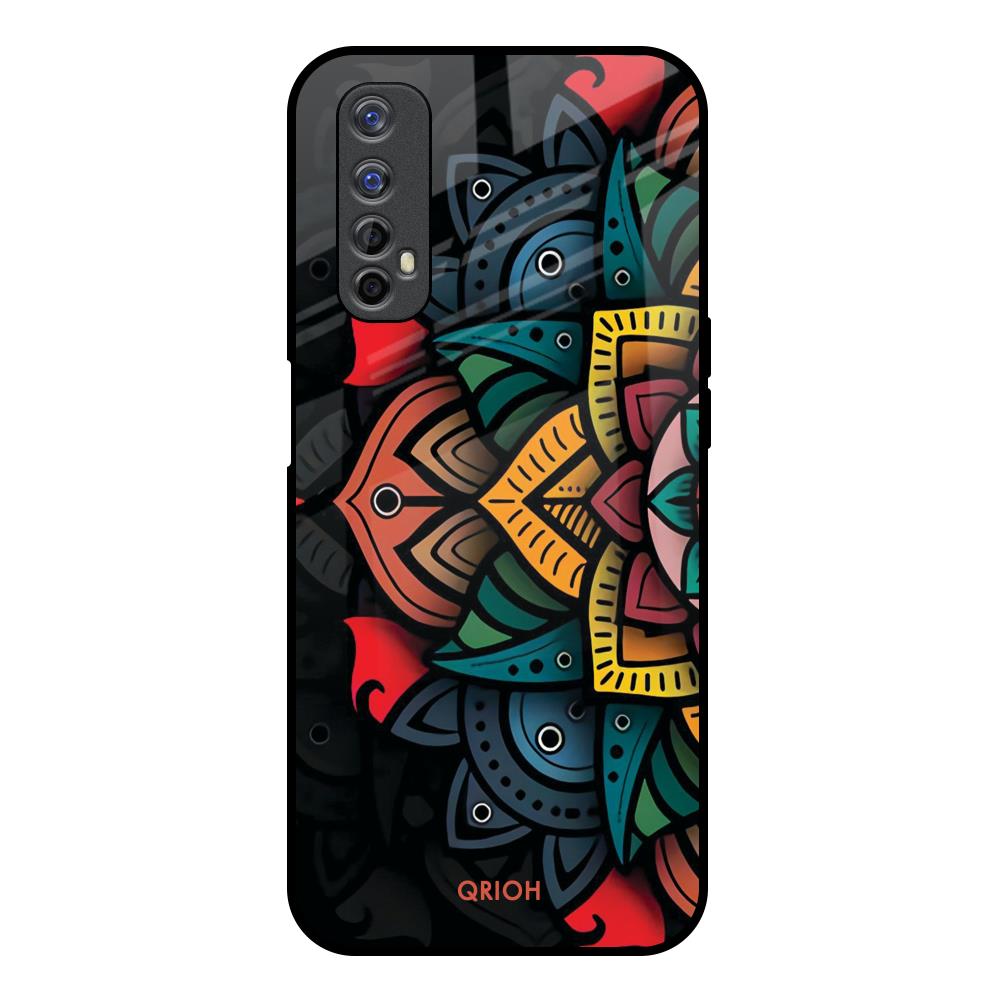 Retro Gorgeous Flower Realme Narzo 20 Pro Glass Back Cover Online