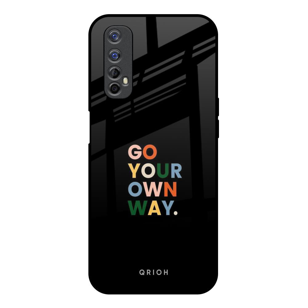 Go Your Own Way Realme Narzo 20 Pro Glass Back Cover Online