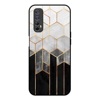 Tricolor Pattern Realme Narzo 20 Pro Glass Back Cover Online