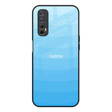 Wavy Blue Pattern Realme Narzo 20 Pro Glass Back Cover Online