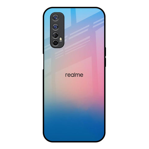 Blue & Pink Ombre Realme Narzo 20 Pro Glass Back Cover Online