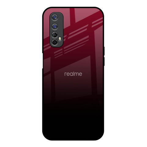 Wine Red Realme Narzo 20 Pro Glass Back Cover Online