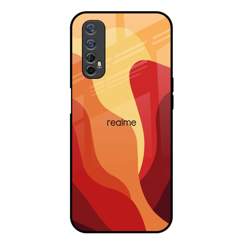 Magma Color Pattern Realme Narzo 20 Pro Glass Back Cover Online