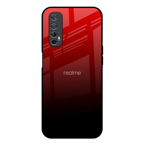 Maroon Faded Realme Narzo 20 Pro Glass Back Cover Online