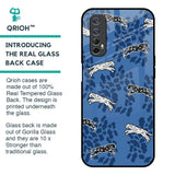 Blue Cheetah Glass Case for Realme Narzo 20 Pro