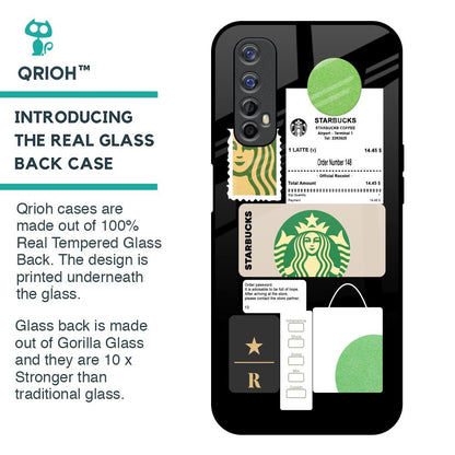 Coffee Latte Glass Case for Realme Narzo 20 Pro