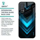 Vertical Blue Arrow Glass Case For Realme Narzo 20 Pro