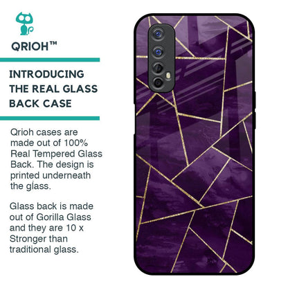 Geometric Purple Glass Case For Realme Narzo 20 Pro