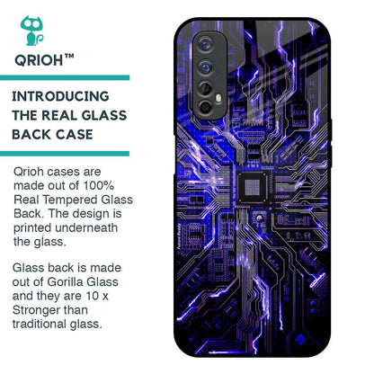 Techno Color Pattern Glass Case For Realme Narzo 20 Pro