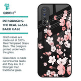 Black Cherry Blossom Glass Case for Realme Narzo 20 Pro