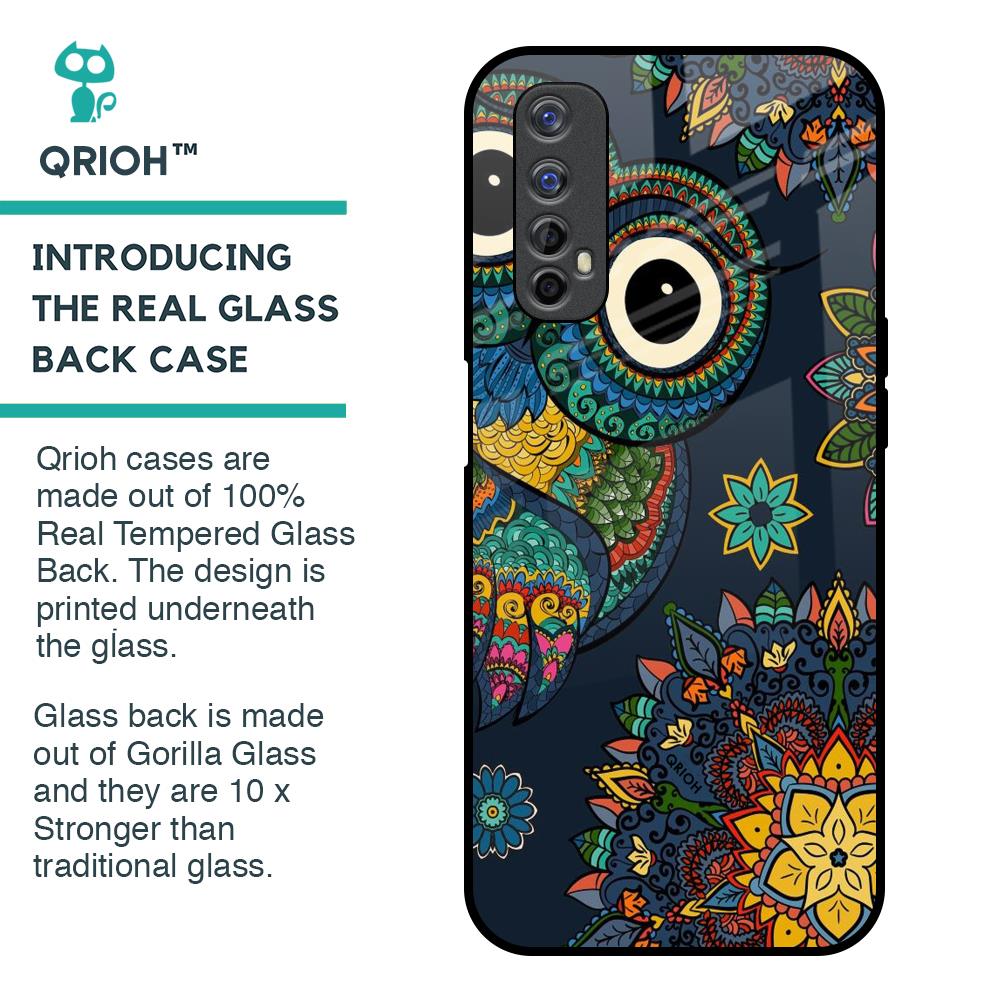 Owl Art Glass Case for Realme Narzo 20 Pro