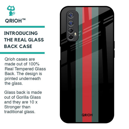Vertical Stripes Glass Case for Realme Narzo 20 Pro