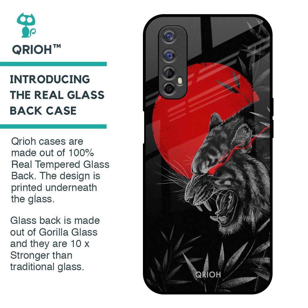 Red Moon Tiger Glass Case for Realme Narzo 20 Pro