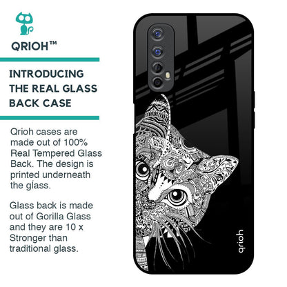 Kitten Mandala Glass Case for Realme Narzo 20 Pro