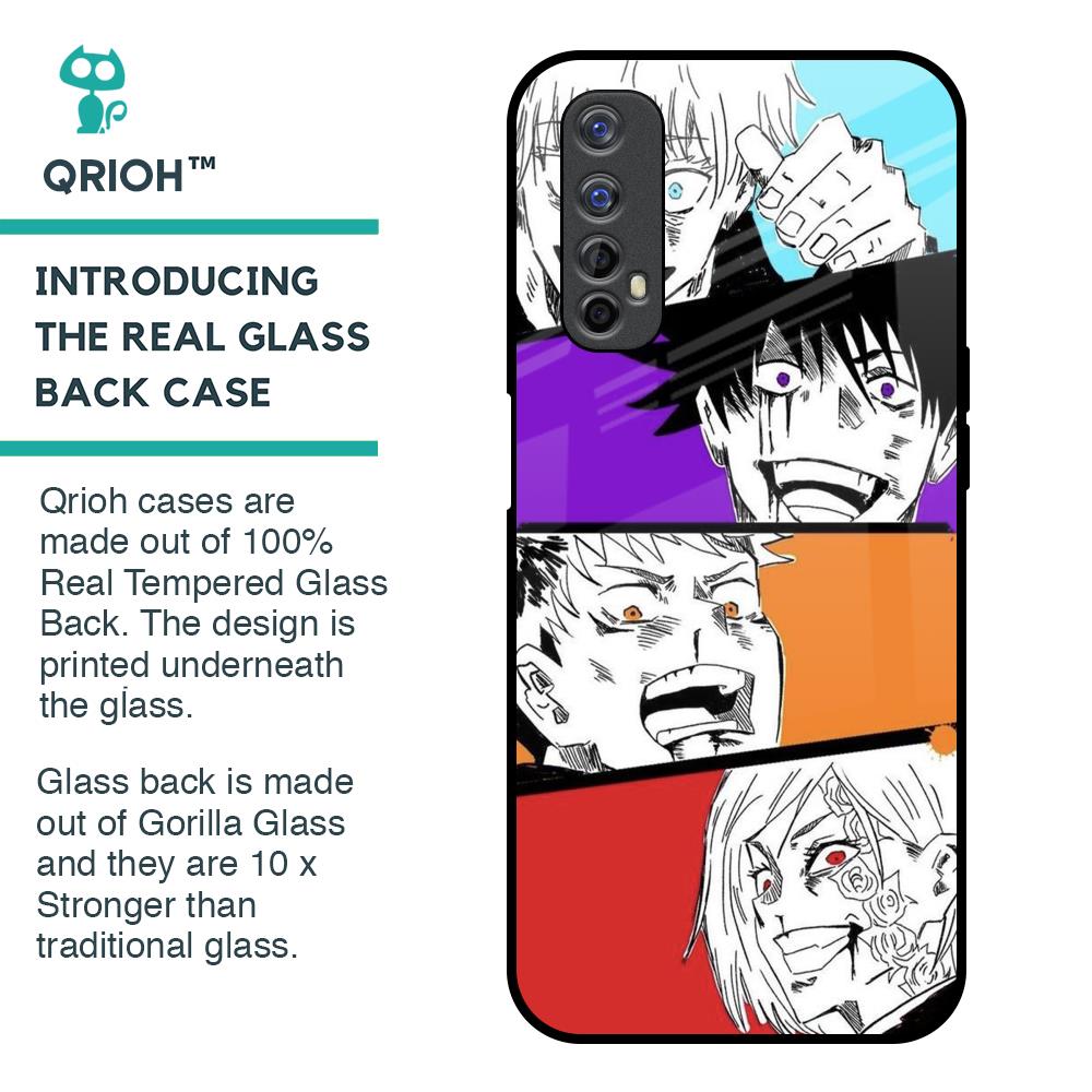 Anime Sketch Glass Case for Realme Narzo 20 Pro