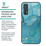 Blue Golden Glitter Glass Case for Realme Narzo 20 Pro