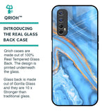 Vibrant Blue Marble Glass Case for Realme Narzo 20 Pro