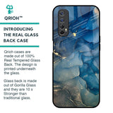 Blue Cool Marble Glass Case for Realme Narzo 20 Pro