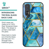 Turquoise Geometrical Marble Glass Case for Realme Narzo 20 Pro